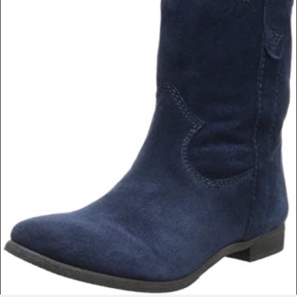 Vince Camuto Shoes - Vince Camuto Fanti Slouch Booties Blue Suede